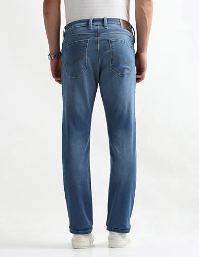 Arrow New York Men's Regular Jeans (ANAKJN2665_Blue