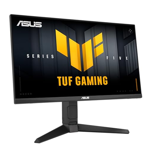 ASUS TUF Gaming Series 5 23.8” 1080P Monitor (VG249QML5A) - Fast-IPS, 240Hz, 0.3ms, G-SYNC Compatible, FreeSync Premium, 99% sRGB, Height Adjustable, DisplayWidget, Gaming AI, 3 yr Warranty