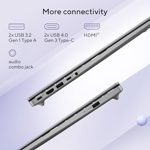 ASUS Vivobook 16, Snapdragon X Processor,(Qualcomm Adreno iGPU/16GB RAM/512GB SSD/Windows 11 Home/MS Office 365 Basic (1Year)*/16" FHD+/AI PC/Cool Silver/1.88 kg), X1607QA-MB050WS