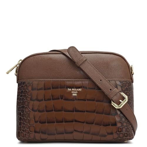 Da Milano Genuine Leather Brown Sling (Small) (01915)