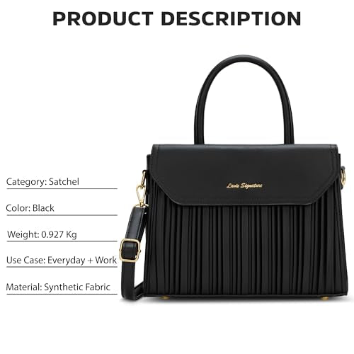 Lavie Signature Women's Austin Satchel Bag | Satchel Handbag for Work | Ladies Purse | Stylish Shoulder Bag | Gift for Women