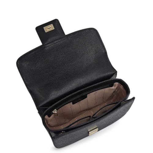Da Milano Leather Satchel Bag for Women - Black (LB-01883)