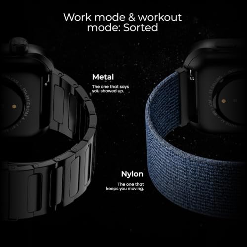 Noise New Launch ColorFit Ultra 4 Smartwatch with BT Calling, 1.96" AMOLED Always-On Display, AI Transcription & Voice Commands, Metal Body, 10m Water Resistant, Heart Rate Monitor (Sage Green)