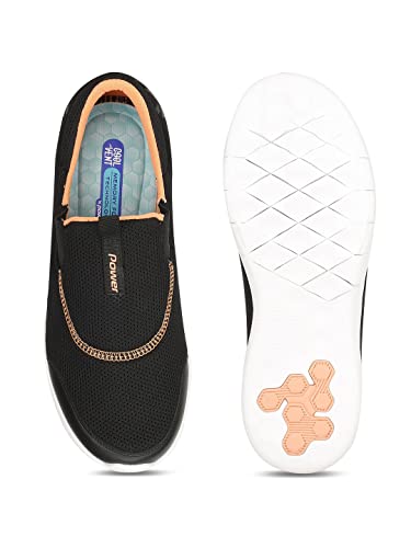 Power Womens Flex-Walk Forst Black Walking Shoe - 7 UK (5396430)