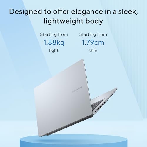 ASUS Vivobook 16,Intel Core Ultra 5 (Series 2),Thin & Light(Intel iGPU/16GB RAM/512GB SSD/FHD+/16"/60Hz/Backlit Keyboard/Windows 11/M365 Basic (1Year)*/Office Home 2024/Silver/1.88 kg) X1607CA-MB142WS