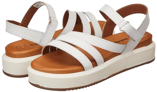 Hush Puppies Women's ELLIE SANDAL (6651142_WHITE_3 UK)