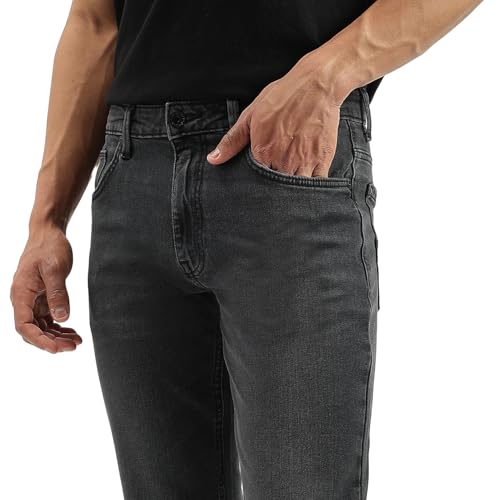 United Colors of Benetton Solid Bootcut Fit Jeans (Size: 40)-25A4MBOO5906I901 Grey