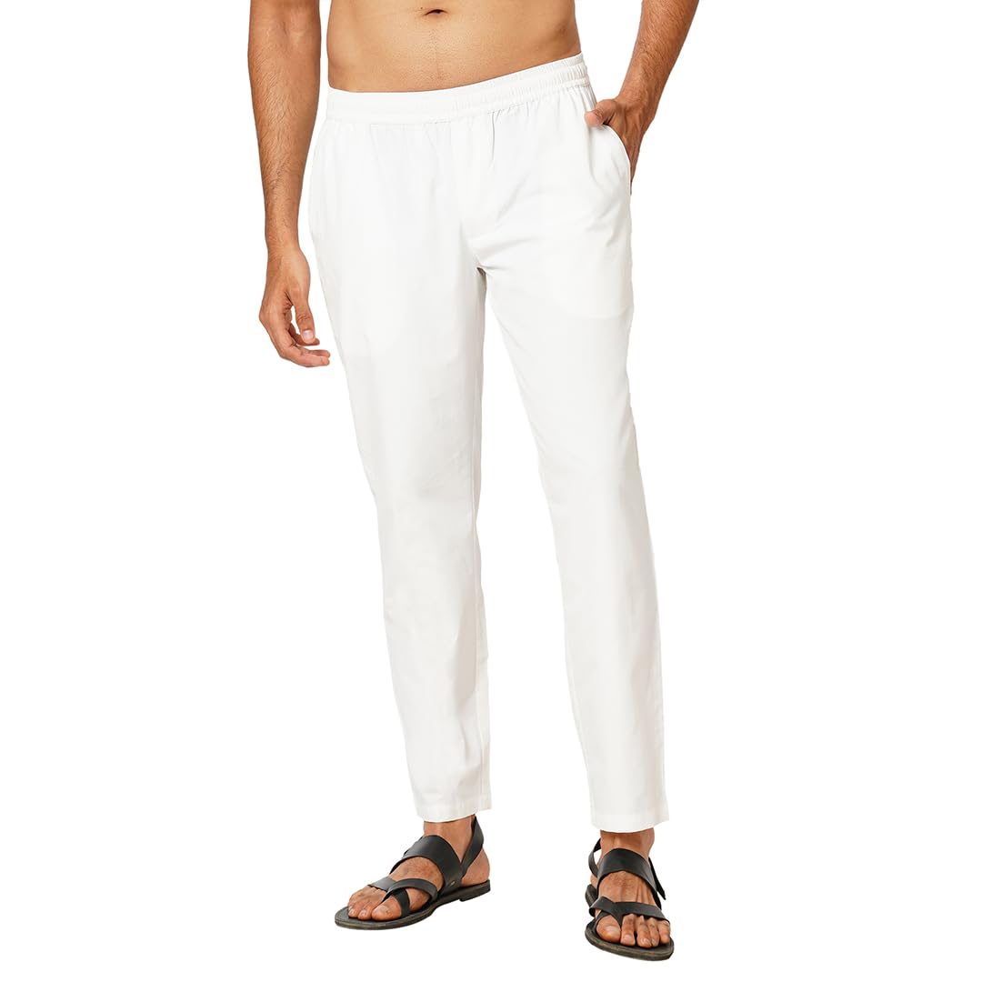 MARKRICH Men's Regular Fit Pure Cotton Solid Pyjama | Elastic Waistband Casual Pajama with Side Pockets | Feel good Cotton Men Pyjama | Newly Launched Solid Pyjama |Everyday Wear for Comfort & Style