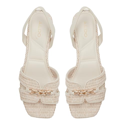Aldo BLAIKE Off White Ladies Block Heel Sandals