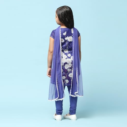 Biba Girls PRINTED STRAIGHT KID(KW2709_BLUE_7)