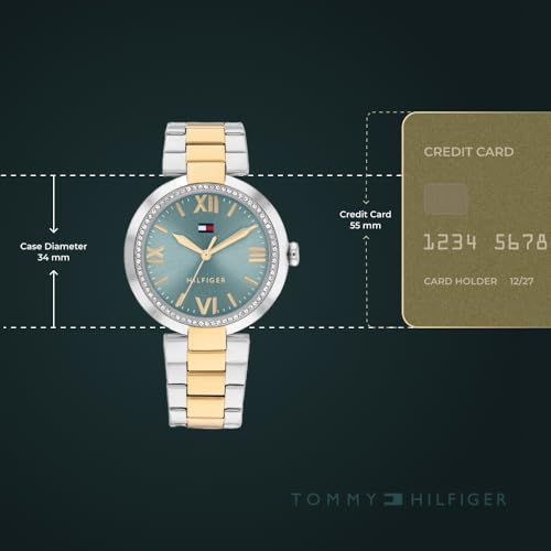 Tommy Hilfiger Analog Blue Dial Stainless Steel Strap Watch for Women