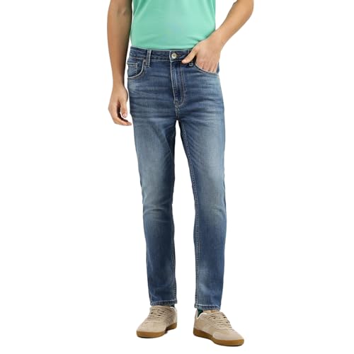 United Colors of Benetton Men's Low Crotch Jeans (25A4REJE1390I901_Blue