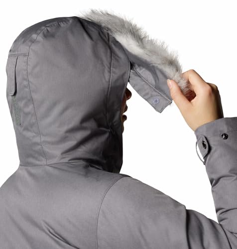 Columbia Womens Suttle Mountain Long Insulated Jacket, City Grey, M