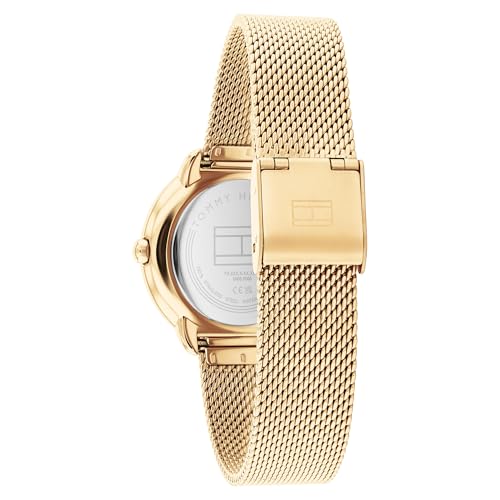 Tommy Hilfiger Quartz Gold Dial Stainless Steel Strap Watch for Women