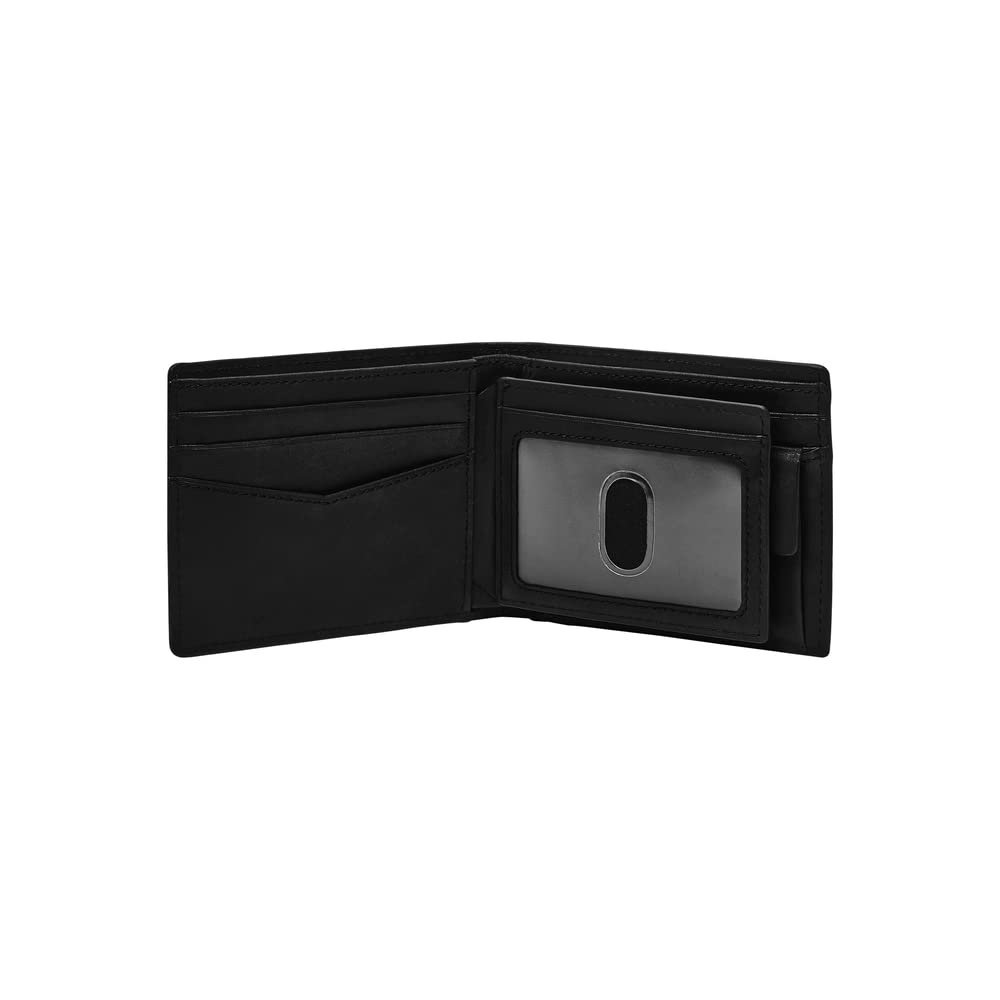 Fossil Men Leather Everett Black Wallet Ml4400001