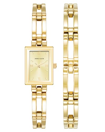 Anne Klein Women's Bracelet Watch, Gold-tone, 10/4898GPST