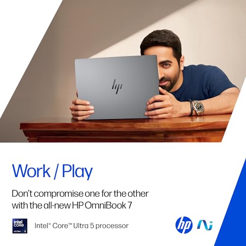 HP OmniBook 7 OLED (Previously Pavilion Plus) Intel Core Ultra 5 255H (16GB LPDDR5,1TB SSD) 3K, 0.2 ms, 14''/35.6cm, Win11, M365, Office24, Meteor Silver,1.5kg, fr0789TU, 5MP Camera, Backlit AI Laptop