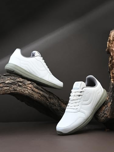 OFF LIMITS Men EON Casual Sneakers, Off White/D. Grey, UK 10