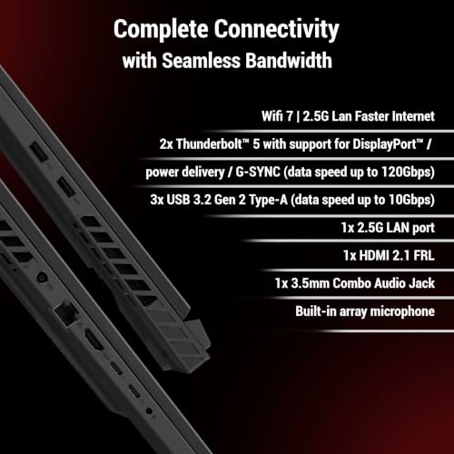ASUS ROG Strix G18 (2026),Intel Core Ultra 9 (Series 2),RTX 5070 Ti-12GB,32GB RAM (Upgradeable),1TB SSD,FHD+,18"(45 cm),300Hz,Win 11,M365 Basic(1Y),Office 24,Gray,3.2 Kg,G815LR-TT292WS,Gaming Laptop