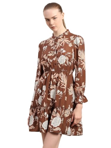 VERO MODA Women A-Line Brown Dress