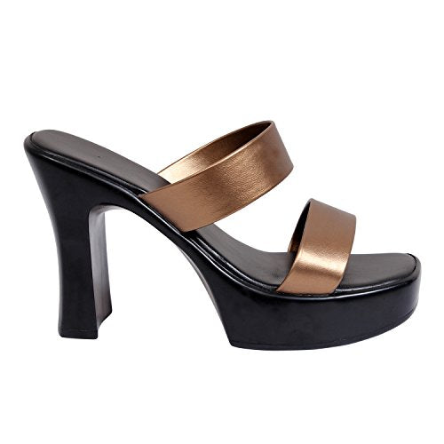 LUVFEET Heel Sandal For Women's (Copper, numeric_6)