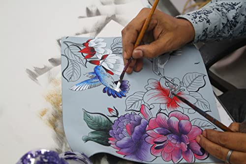 Anna by Anuschka Hand-painted Leather Organizer Satchel, Garden Jewels, One Size