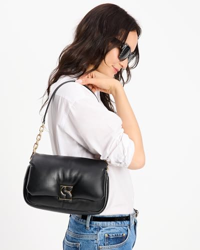 kate spade new york Women's Dakota Smooth Leather Small Crossbody, Puffy Black, One Size
