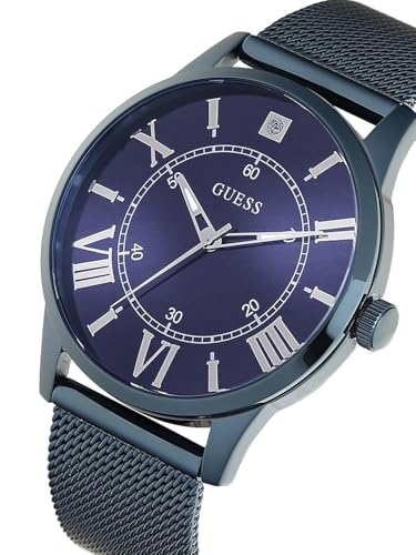 GUESS Briefcase Men Blue Round Dial Analog Watch - U1412G3M