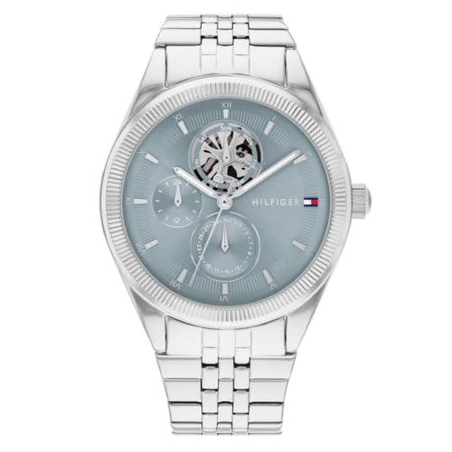 Tommy Hilfiger Monica Le Qtz Multifunction Analog Blue Round Dial Stainless Steel Stainless Steel Watch for Women - TH1782714W