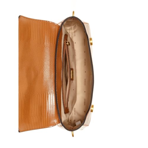 GUESS Women's Brown Textured Handbag| Ladies Purse Handbags | Gift For Ladies