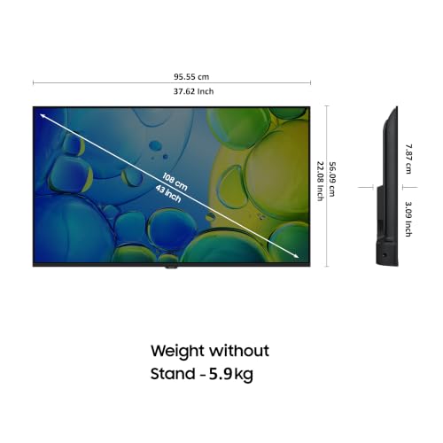 Samsung 43 inch (108cm) FHD Smart LED 2026 TV | HDR10+ | 150+ Channels | Voice Assistance Remote | PurColor | Contrast Enhancer | Knox Security | UA43F5650FUXXL