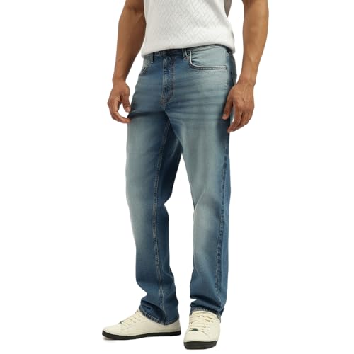 United Colors of Benetton Solid Comfort Fit Jeans (Size: 30)-25A4MBOO5012I901 Blue