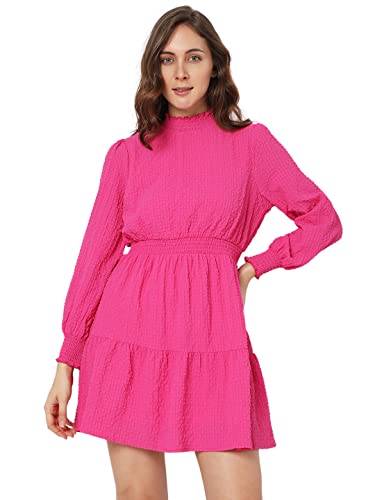 VERO MODA Flared Dress (101906001_Rose Violet_XS)