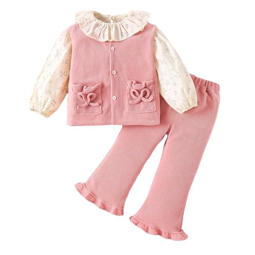 Hopscotch Baby Girls Cotton Pant set in Pink Color For Ages (12-18 Months)