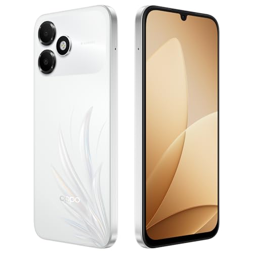 Oppo A6c 4G (Feather White, 4GB RAM, 64GB Storage) | 7000mAh Long-Lasting Battery | 120Hz Ultra Bright Display | IP64 Protection | 13MP Camera-with No Cost EMI/Additional Exchange Offers