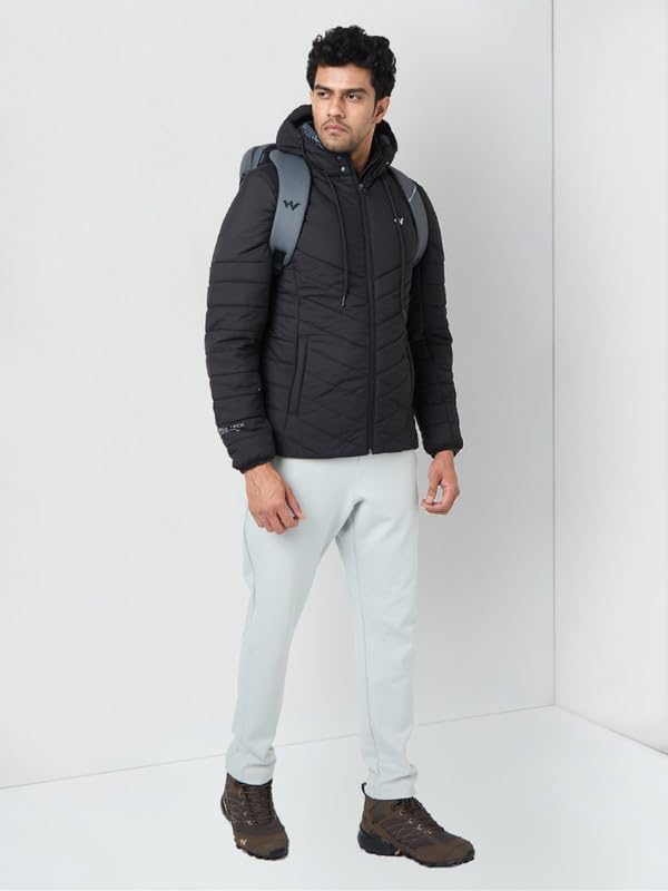 Wildcraft Men Nylon Husky Jacket (Black, L)