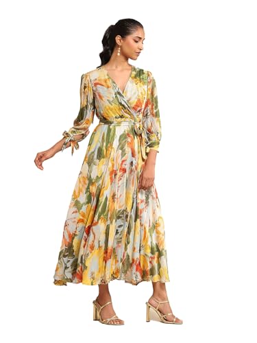 Ritu Kumar Blue Floral Print Dress