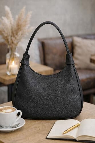 SIBY Hobo Underarm Shoulder Bags for Women's (Black)