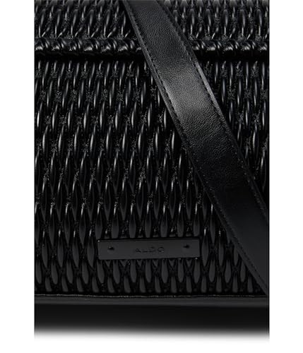 ALDO Womens Eloyse Crossbody Bag, Black/Black, M, western