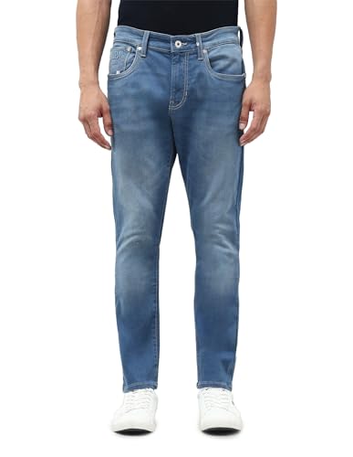 U.S. Polo Assn. Denim Co. Men's Tapered Jeans (UDJEN1941_Light Blue