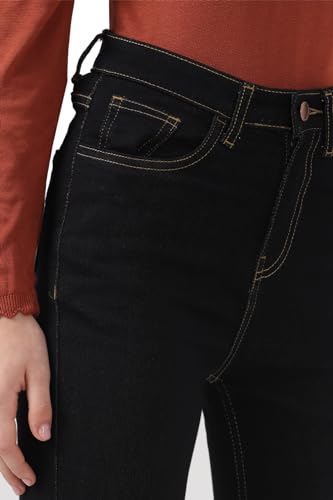 Van Heusen Women Black Dark Wash Skinny Fit Jeans