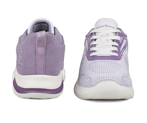 LOUIS STITCH Women’s Lilac Haze Lightweight Athleisure Sport Shoes | Lightweight Casual Sneakers | Lace-Up Sneaker and Athleisure Wear| Perfect for Casual, Gym & Travel Wear | LSLD-ATH | UK-6