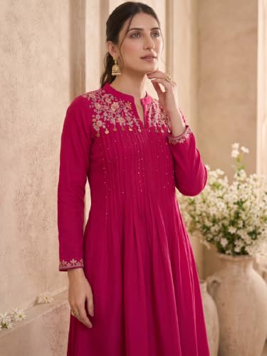 Varanga Fuchsia Bloom Women's kurta s Set