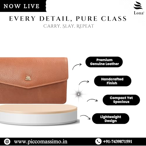 Lona Premium Minimalist Leather Clutch – Envelope Silhouette with Subtle Chain Detailing for Modern Elegance