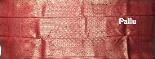 SREE KUMARAN Women's Kanchipuram Kubera Silk Pure Pattu Sarees With Blouse (VSK274-1)