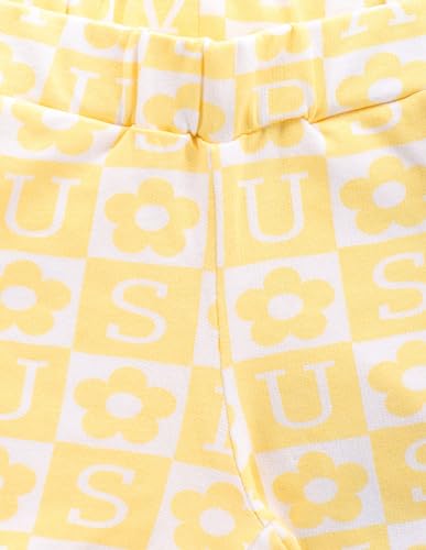 U.S. POLO ASSN. Girl's Regular Shorts (UGSRT0064_Yellow