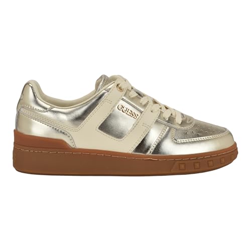 Guess Women's INART Sneaker, Gold 710, 5 UK