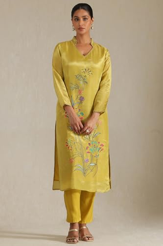 Soch Women's Tissue Salwar Suit Set (EWS5CD21559_Yellow