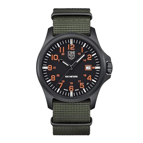 Luminox - Patagonia Carbonox - Mens Watch - Watches for Men - 43mm - Swiss Quartz - 100M Water Resistant - Mineral Crystal - CARBONOX Case - Always Visible - Swiss Made, X3.2409