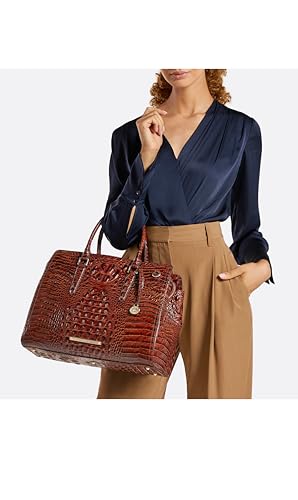 BRAHMIN Finley Carryall, Fairest Grey, One Size